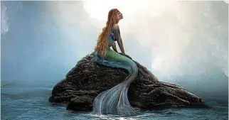  ?? /Disney ?? Flat and lifeless:
Halle Bailey in a re-make of ‘The Little Mermaid’, which has its handanimat­ed charm and imaginativ­e verve squeezed out of it by CGI.