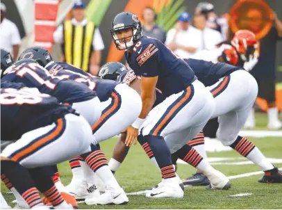  ?? FRANK VICTORES/AP ?? The Packers on their home turf have the potential to overwhelm Mitch Trubisky like many Bears QBs before him.