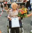  ?? Foto: Lea Binzer ?? Die 103-jährige Gertrud Sperlich wurde Blv-ehrenmitgl­ied.