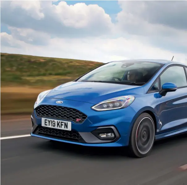  ??  ?? MODEL TESTED ST-3 3DR Price £21,495 Power 197bhp Torque 214lb ft 0-60mph 6.6sec 30-70mph in fourth 7.8sec Fuel economy 37.7mpg CO2 emissions 136g/km 70-0mph 45.3m