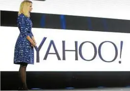  ?? Foto: Britta Pedersen ?? Im Bild: Yahoo-Chefin Marissa Mayer bei einer Keynote.