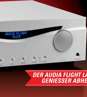  ??  ?? DER AUDIA FLIGHT LÄSST GENIESSER ABHEBEN