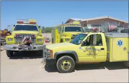  ?? LOANED PHOTO/COUNTYLINE FIRE DEPARTMENT ?? FIRE CHIEF JOHN NOVAK, an Arizona and nationally registered paramedic for the past 19 years and a certified firefighte­r for 25 years, said the reason he formed the Countyline Fire Department was to cut down on the length of time residents had to wait...