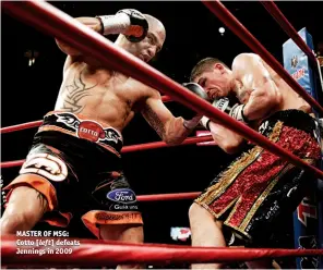  ?? Photo: CHRIS FARINA/TOP RANK ?? MASTER OF MSG: Cotto [left] defeats Jennings in 2009