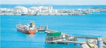  ??  ?? A ship moored at Map Ta Phut seaport in Rayong. The winning bidder for the port’s third phase will be announced in February.