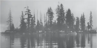  ?? J. WOOD LAING/ VANCOUVER ARCHIVES ?? Deadman’s Island, off Stanley Park, as it appeared at the turn of the 20th century, when American industrial­ist Theodore Ludgate was fighting with the city of Vancouver over control of the site.