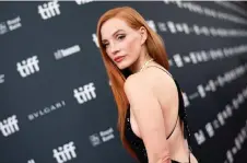  ?? — AFP file photo ?? Chastain arrives for the premiere of ‘Memory’ during the Toronto Internatio­nal Film Festival at the Royal Alexandra Theatre in Toronto, Ontario, Canada.