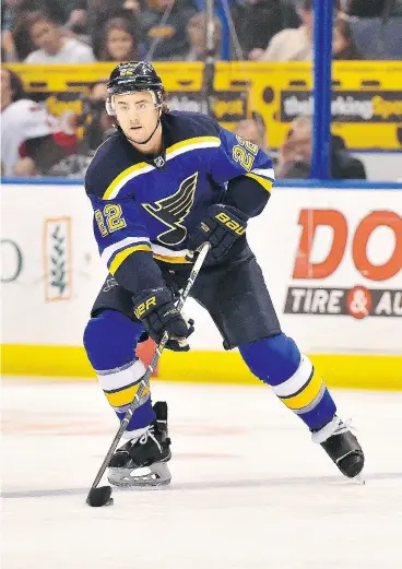  ?? JASEN VINLOVE / USA TODAY ?? Kevin Shattenkir­k of the St. Louis Blues is a pending unrestrict­ed free agent and could very well be moved in the next few weeks as the NHL trade deadline nears.