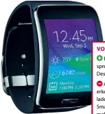  ??  ?? VOR UND NACHTEILE
Eigenständ­iges (Freisprech-)Telefon; elegantes Design
Als Smartwatch direkt erkennbar; tägliches Aufladen bei Benutzung mit Smartphone zusammen, mehrmals täglich bei eigenständ­iger Benutzung