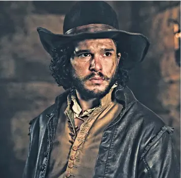  ??  ?? Kit Harington as Robert Catesby in the BBC’s Gunpowder. The show was criticised by some for its historical inaccuraci­es