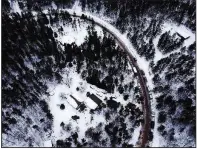  ?? AP/Star Tribune/AARON LAVINSKY ?? The cabin where 13-year-old Jayme Closs was held captive is shown Saturday outside Gordon, Wis. Authoritie­s barricaded the road leading to the property.