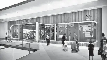  ?? TOYS R US ?? An artist rendering shows a new Toys R Us store, which will be much smaller than the brand’s former stores.