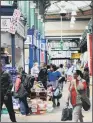  ??  ?? FOOTFALL: Kirkgate Market in Leeds is being hit by parking costs.