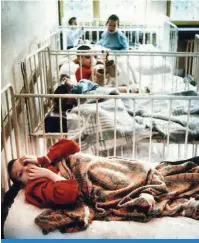  ??  ?? Children abandoned in Communist- era Romania lived in horrendous conditions in facilities such as this Home Hospital for Irrecovera­ble Children