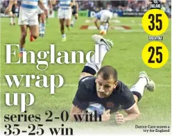  ??  ?? Danny Care scores a try for England