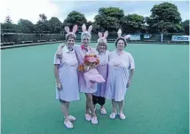  ??  ?? Much like these ladies, a bunch of amatuer bowlers in Nelson were having fun while raising money for charity.