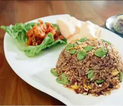  ??  ?? the petai fried rice is delicious from start to finish.