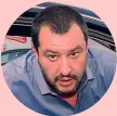  ?? ANSA ?? Matteo Salvini, 44 anni