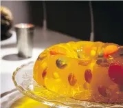  ??  ?? This Jell-O salad is made with the candyflavo­ured gelatin, popular among members of the Mormon Church.