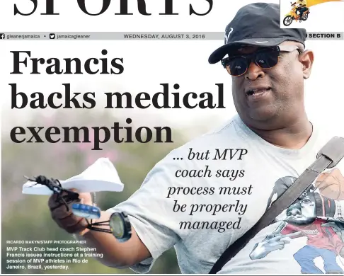 Francis backs medical exemption - PressReader