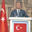  ??  ?? Petición. El canciller turco, Mevlut Cavusoglu, pidió revelar la verdad sobre el caso.