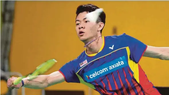  ??  ?? Lee Zii Jia will be one of the backup shuttlers for the Sudirman Cup in Gold Coast, Australia next week.