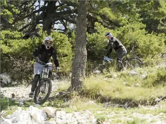  ?? (Photo archive X. D. ) ??  pistes de descente VTT tous niveaux à la Moulière à Caille.