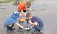  ??  ?? Splashing fun for children at St Anne’s