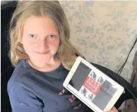  ??  ?? Grace Harbon, 12, is part of the book club