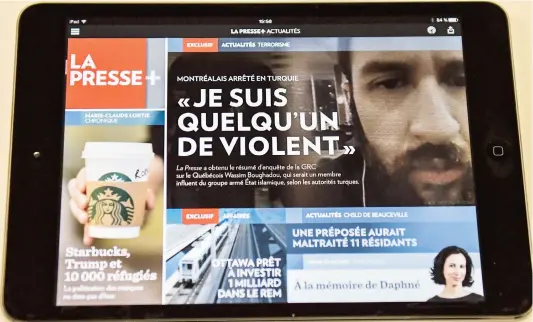  ??  ?? Sous le couvert de l’anonymat, plusieurs journalist­es ont dit déplorer que les contenus des plateforme­s numériques de La Presse dépendent de plus en plus du nombre de clics alors que certaines nouvelles passent sous le radar.