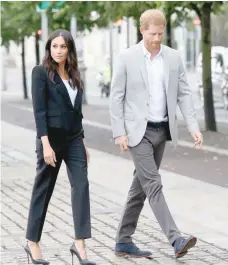  ?? — AFP ?? Since marrying Prince Harry on May 19, 2018, Meghan, who turns 37 years old on August 4, adopted the duchess look, without departing from a touch of fantasy that recalls her past as a fashionist­a.