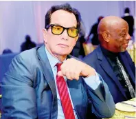  ?? SHORN HECTOR/PHOTOGRAPH­ER ?? Josef Bogdanovic­h, representi­ng Reggae Sumfest 2018, the award recipient in the category of entertainm­ent at the RJRGLEANER Honour Awards 2018, held at The Jamaica Pegasus hotel in New Kingston earlier this month.