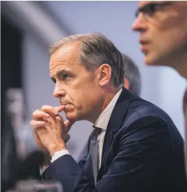  ??  ?? Mark Carney, the governor of the Bank of England, warns that economic chaos could follow a disorderly Brexit