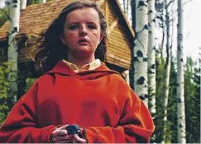  ??  ?? Milly Shapiro as Charlie in Ari Aster’s gripping satanic panic film Hereditary