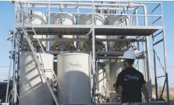  ?? (YouTube) ?? EMEFCY’S MEMBRANE Aerated Biofilm Reactor system is up and running at a municipal treatment plant in St. Thomas, in the US Virgin Islands, as well as in facilities in Caesarea and Moshav Yogev, in Israel.