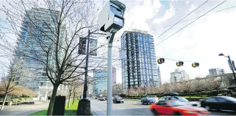  ?? MARK VAN MANEN ?? Some B.C. red-light cameras began recording 24/7 last November, and now all camera locations have been activated.