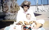  ?? PHOTO: GETTY ?? The late Diana, Princess of Wales, with toddler Prince Harry on the deck of the Royal Yacht Britannia in one of two photos from Diana’s personal photo album. Left: Prince William (left) and Prince Harry pose for a photo in borrowed policemen outfits.