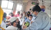  ??  ?? Western Railway’s general manager Alok Kansal inspected and interacted with commuters on August 28