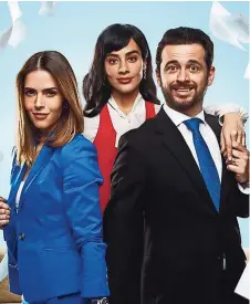  ?? ?? CLAUDIA ÁLVAREZ, Esmeralda Pimentel y Gustavo Egelhaaf protagoniz­an la serie ‘Un Buen Divorcio’, que estrena hoy en VIX