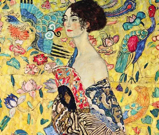  ?? ?? Gustav Klimt, «Donna con ventaglio»