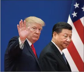  ??  ?? Our future in their hands: the fallout of the Trump-Jinping spat is likely to be felt here