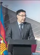  ?? FOTO: PERE PUNTÍ ?? Bartomeu, durante su discurso