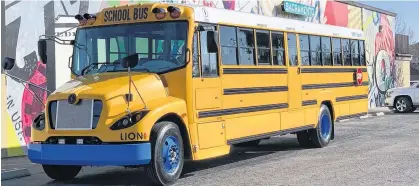  ?? FACEBOOK ?? This is a school bus manufactur­ed by Lion Electric.