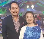  ??  ?? With former President and now Pampanga Rep. Gloria Macapagal-Arroyo.