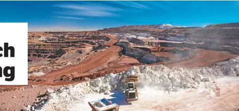  ??  ?? Kumba Iron Ore’s Sishen pit, where technology has improved mineral resource production