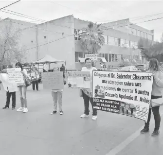  ?? /ANTONIO MELÉNDEZ ?? Impiden que Chavarría se apodere de su escuela