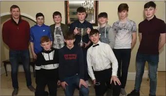  ??  ?? Members of the Banteer U14 Hurling team that won the Castletown­roche Invitation­al Tournament .