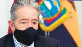  ?? EFE ?? Juan Carlos Zevallos, ministro renunciado de Lenín Moreno.