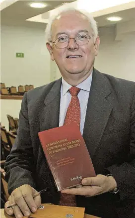  ?? FOTO COLPRENSA. ?? José Antonio Ocampo, de 70 años, ya fue ministro de Hacienda y codirector del Banco de la República.