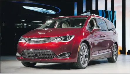  ?? — DARREN BEGG/DRIVING.CA FILES ?? Chrysler’s new Pacifica will soon be available with a hybrid powertrain.
